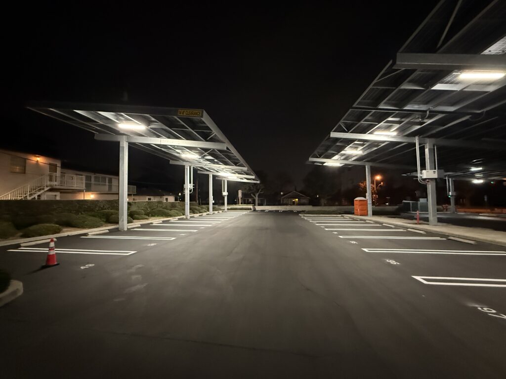 Parking lot striping project
