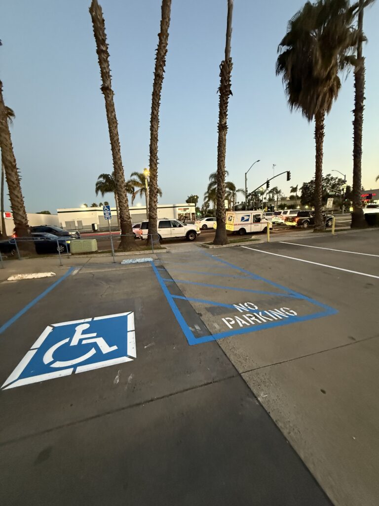 Parking lot layout